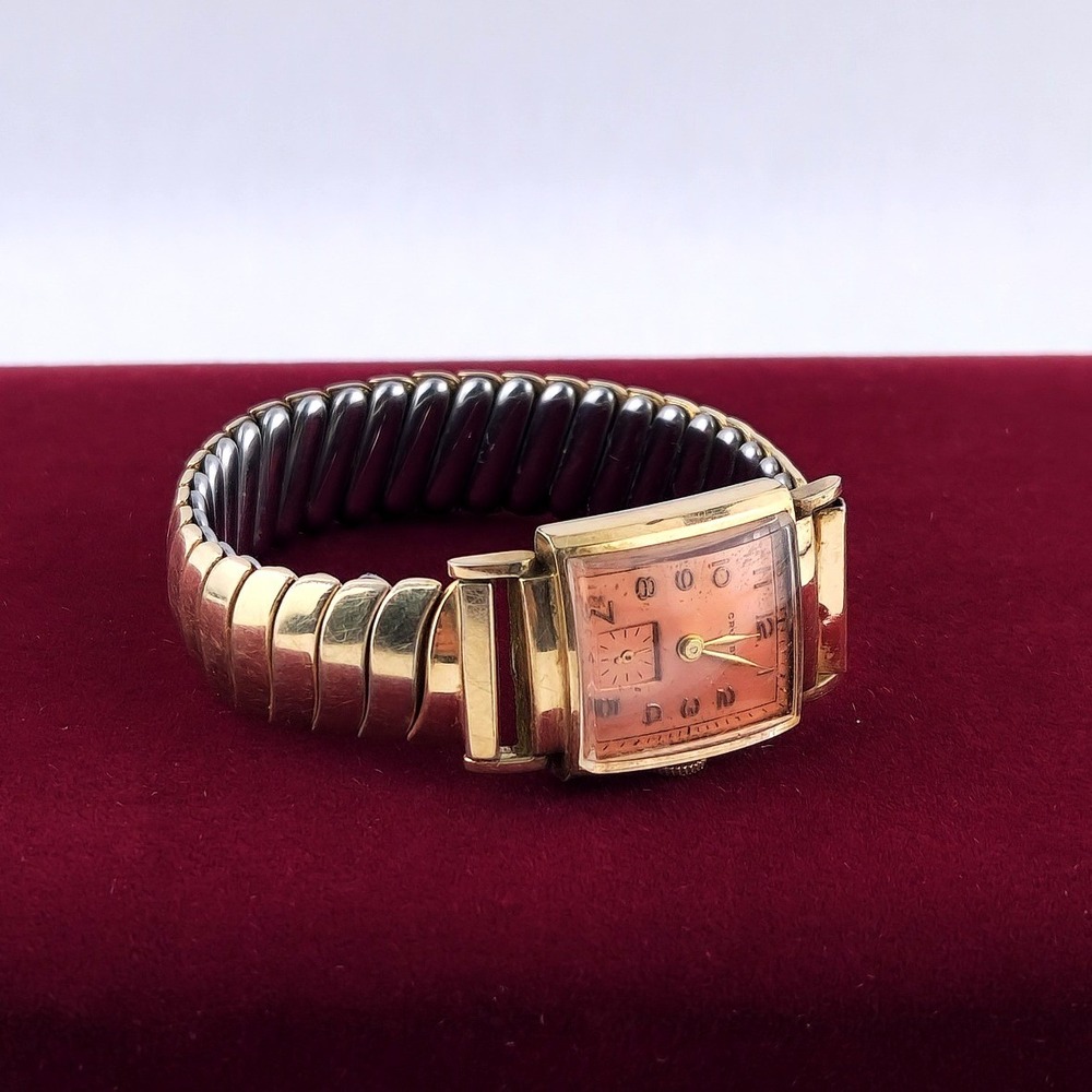 Vintage Crosby Ladies Watch 12K Gold Filled Sweetheart Band - Tested & Working
